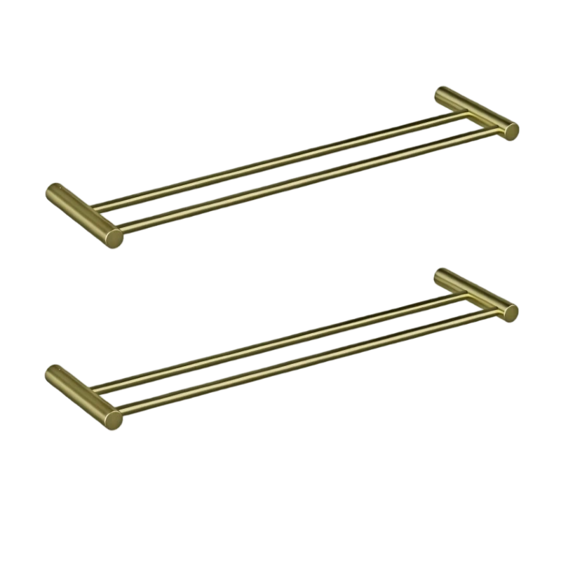 ALAULM Bath Stainless Stee Double Towel Bar, 23" Towel Rack for Bathroom, Wall Mounted Towel Holder, Double Towel Rod Towel Rail Hanger for Wall