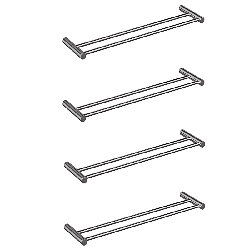 ALAULM Bath Stainless Stee Double Towel Bar, 23" Towel Rack for Bathroom, Wall Mounted Towel Holder, Double Towel Rod Towel Rail Hanger for Wall
