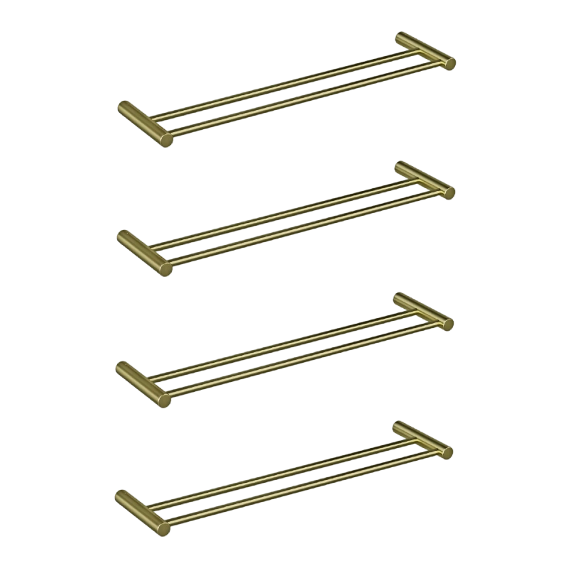 ALAULM Bath Stainless Stee Double Towel Bar, 23" Towel Rack for Bathroom, Wall Mounted Towel Holder, Double Towel Rod Towel Rail Hanger for Wall