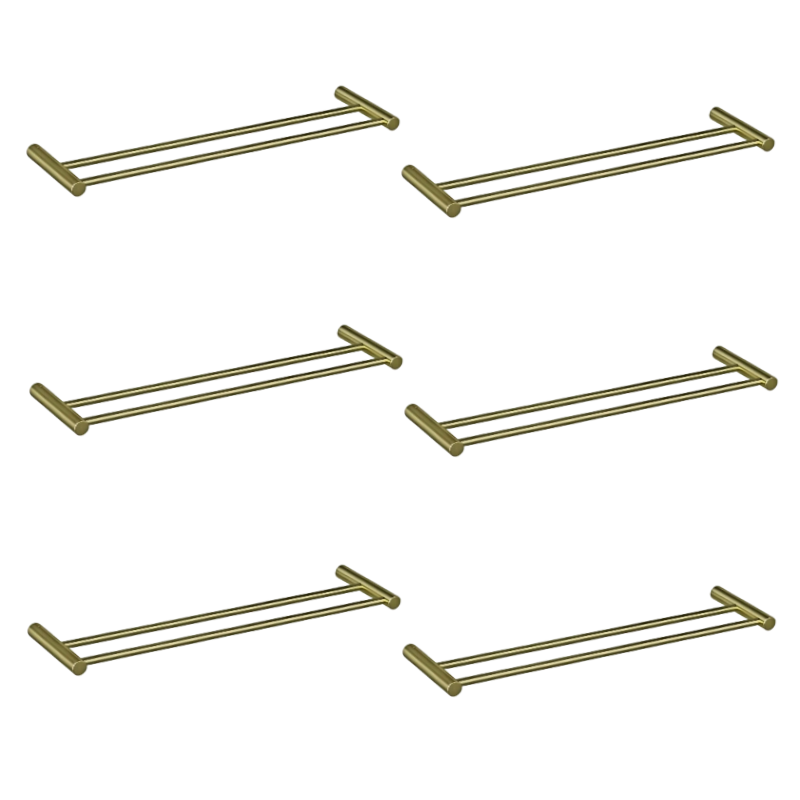 ALAULM Bath Stainless Stee Double Towel Bar, 23" Towel Rack for Bathroom, Wall Mounted Towel Holder, Double Towel Rod Towel Rail Hanger for Wall