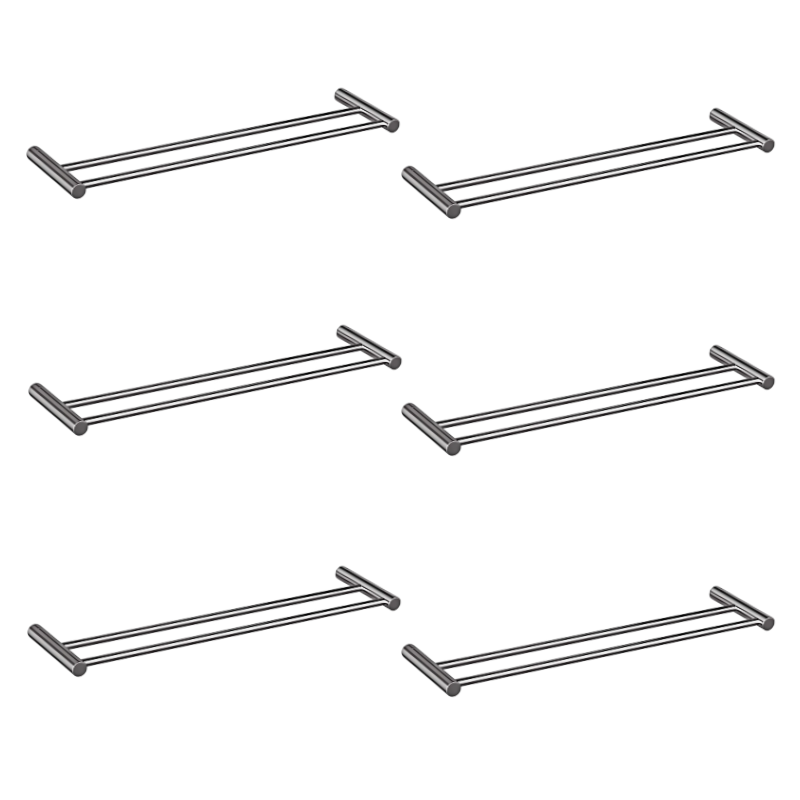 ALAULM Bath Stainless Stee Double Towel Bar, 23" Towel Rack for Bathroom, Wall Mounted Towel Holder, Double Towel Rod Towel Rail Hanger for Wall